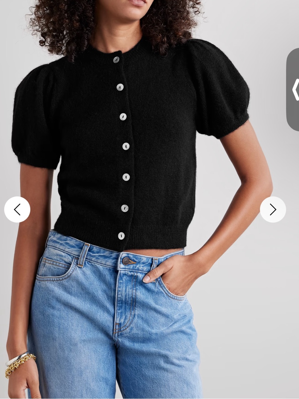 Doen Anisa Black Cardigan